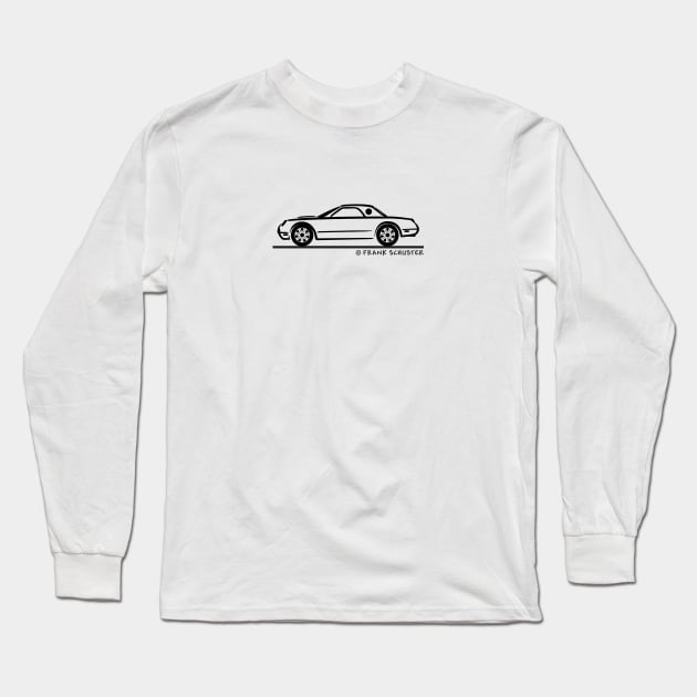 2002-2005 Ford Thunderbird Top Up Silhouette Long Sleeve T-Shirt by PauHanaDesign